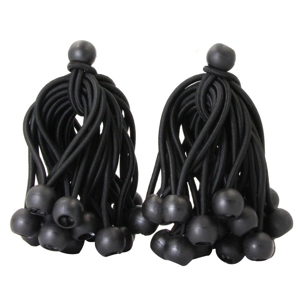 Joneaz Ball Bungee 4 Inch Black Tie Down Cord 0.8 Inch Ball, 50-Piece, UV Resistant… - NewNest Australia