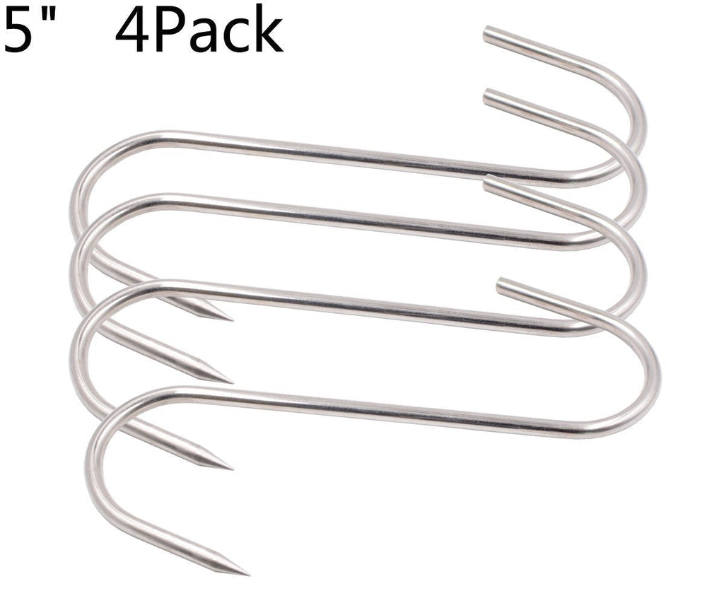 NewNest Australia - 5 Inch Meat Hooks HONSHEN S-Hook Stainless Steel Meat Processing Butcher Hook Pot Hooks 5 Inch 