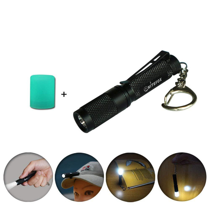 Mini AAA Keychain flashlight K3,high bright 150 lumens 3 levels,as small flashlight caplight camplight tablelight,waterproof torch for EDC,reading,sleep,dog walking,camping,hiking, Emergency Black - NewNest Australia