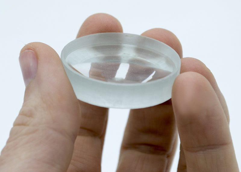 Double Concave Lens, 50mm Focal Length, 1.5" (38mm) Diameter - Spherical, Optically Worked Glass Lens - Ground Edges, Polished - Great for Physics Classrooms - Eisco Labs - NewNest Australia