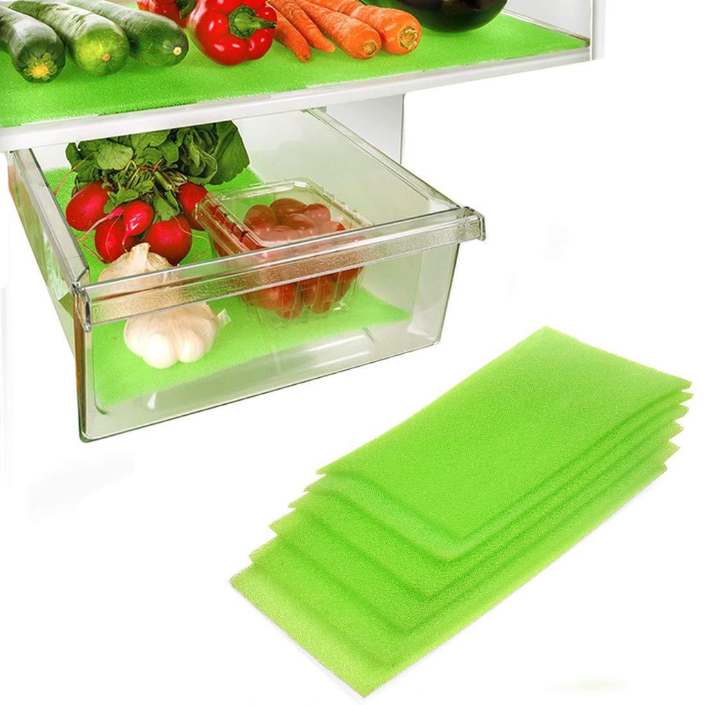 NewNest Australia - Dualplex Fruit & Veggie Life Extender Liner for Fridge Refrigerator Drawers, 6 x 16.5 Inches (6 Pack) – Extends The Life of Your Produce & Prevents Spoilage 