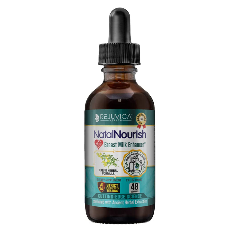 NatalNourish - Advanced Lactation Support Supplement - Liquid Delivery for Better Absorption - Fenugreek, Blessed Thistle, Anise, Fennel & More! 2 Ounce (Pack of 1) - NewNest Australia