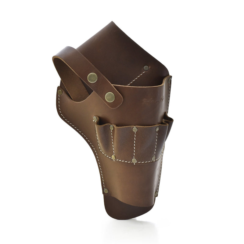 Style n Craft 98000 Cordless Drill Holster in Heavy Top Grain Leather in Dark Tan Color - NewNest Australia