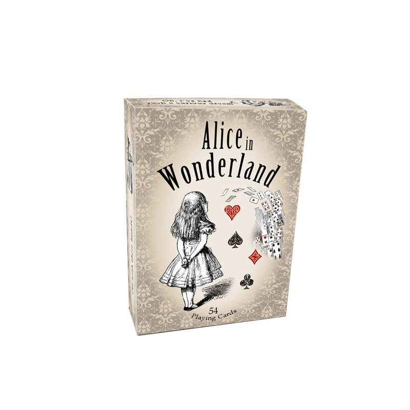 Rodaruus Alice in Wonderland Playing Cards, Full 54 Poker-Size Card Deck Light Beige - NewNest Australia