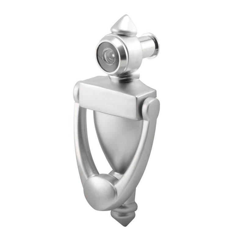 Prime-Line MP10327 Door Knocker & Viewer, 9/16 in. Bore, 160-Degree View Angle, Satin Nickel, Pack of 1 - NewNest Australia