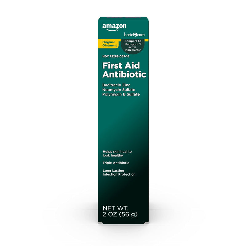 Amazon Basic Care First Aid Triple Antibiotic Ointment, Treats Minor Cuts, Scrapes and Burns, 2 Ounce 2 Ounce (Pack of 1) - NewNest Australia