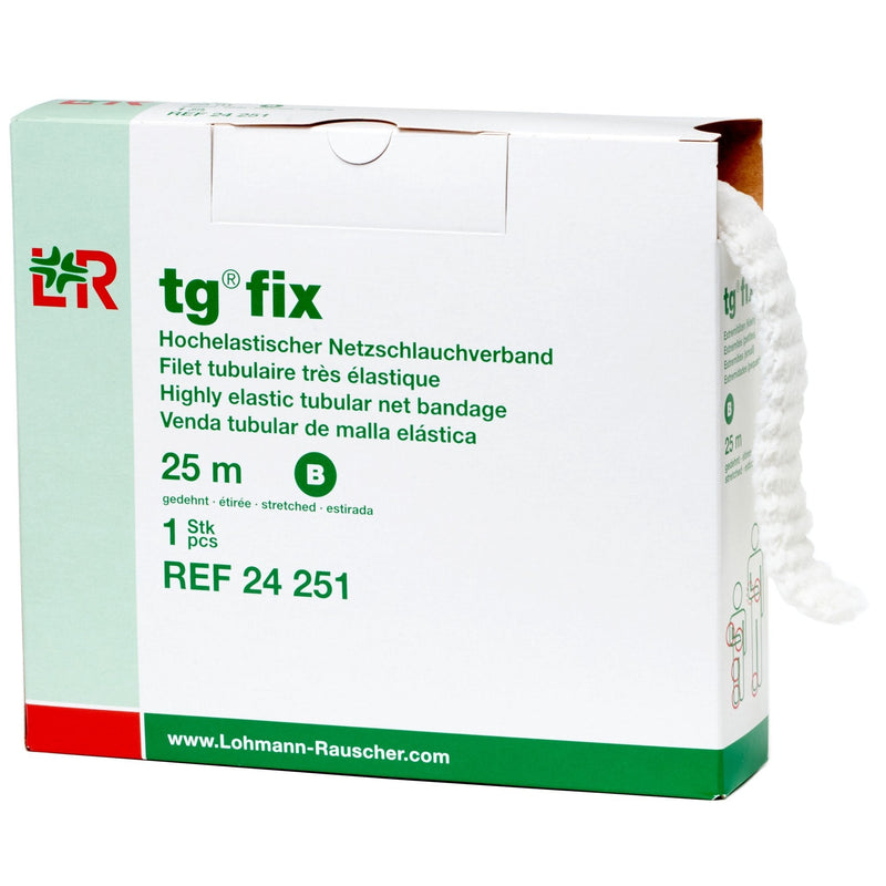 Lohmann & Rauscher tg Fix Net Tubular Bandage, Elastic Net Wound Dressing, Bandage Retainer for Small Extremities, Size B (40.0cm Wide x 25m Long When Stretched) - NewNest Australia