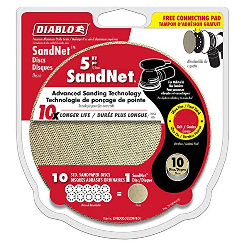 Diablo SandNet 400 Grit 5” Sanding Disc - DND050400H10I - NewNest Australia