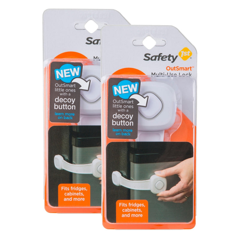 Safety 1st OutSmart Multi Use Lock, 2 Pack, White 1 Pack - NewNest Australia