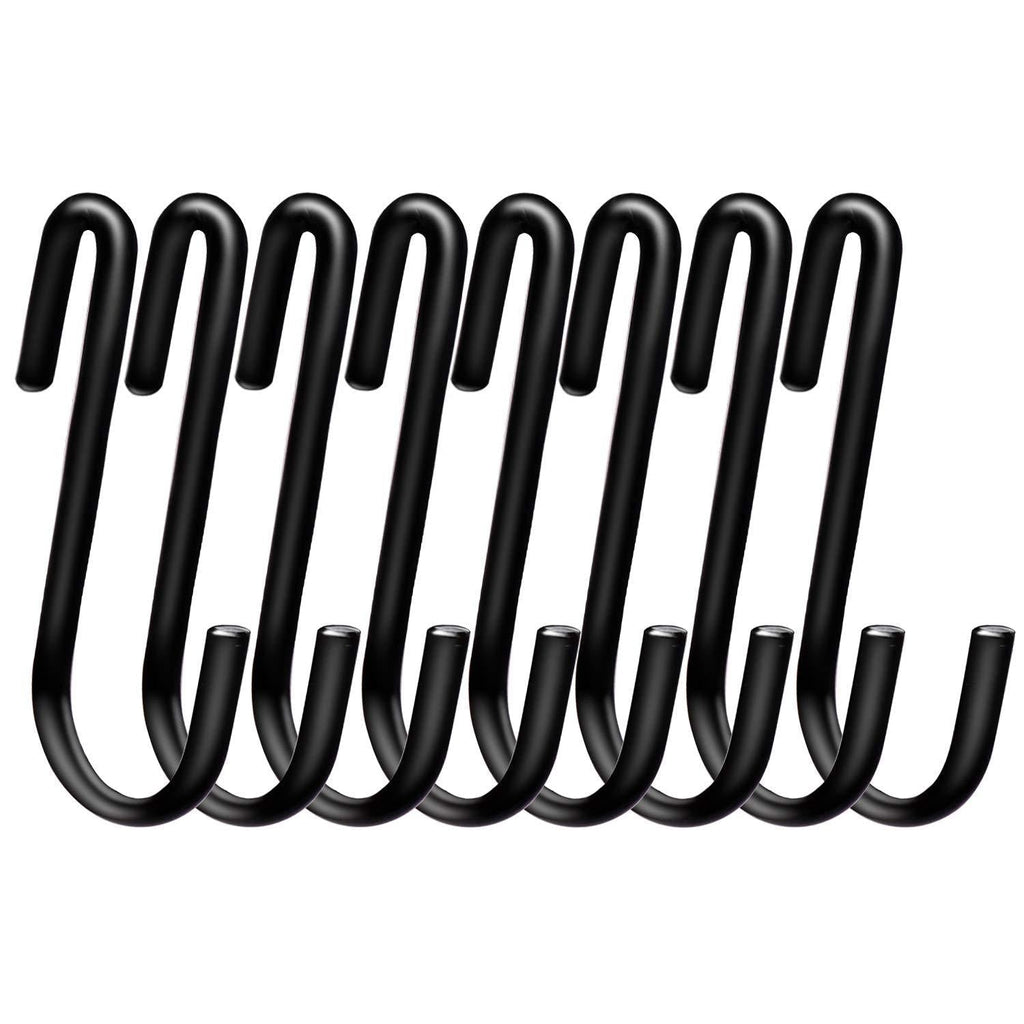 NewNest Australia - 30 Pack Esfun Heavy Duty S Hooks Black S Shaped Hooks Hanging Hangers Pan Pot Holder Rack Hooks for Kitchenware Spoons Pans Pots Utensils Clothes Bags Towels Plants … 