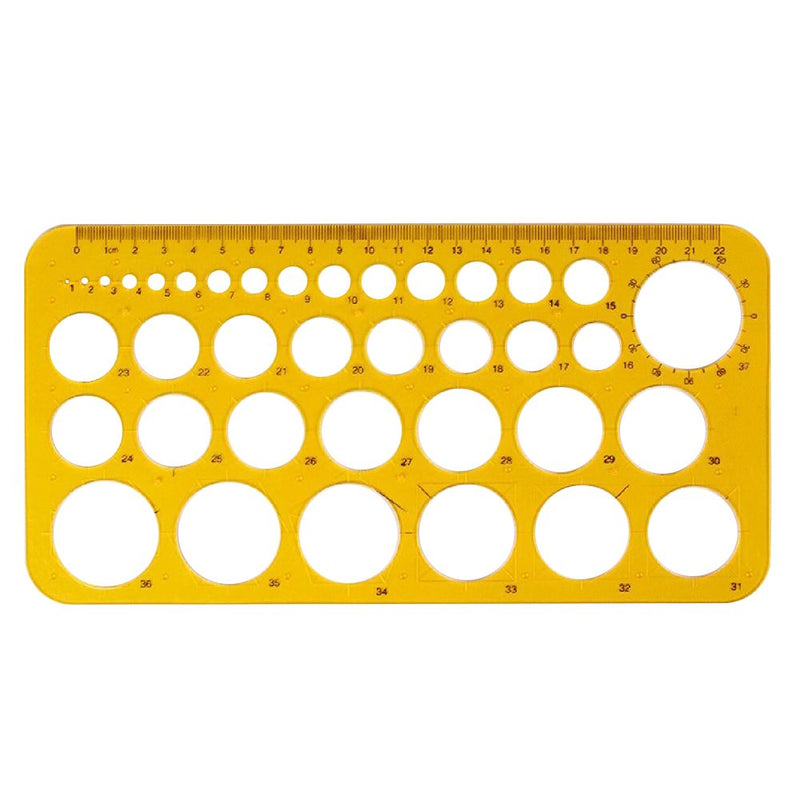 RZDEAL Circle Round Stencil Template Artist Design Drawing Aid Tool (Diameter from 1 mm to 37 mm) - NewNest Australia