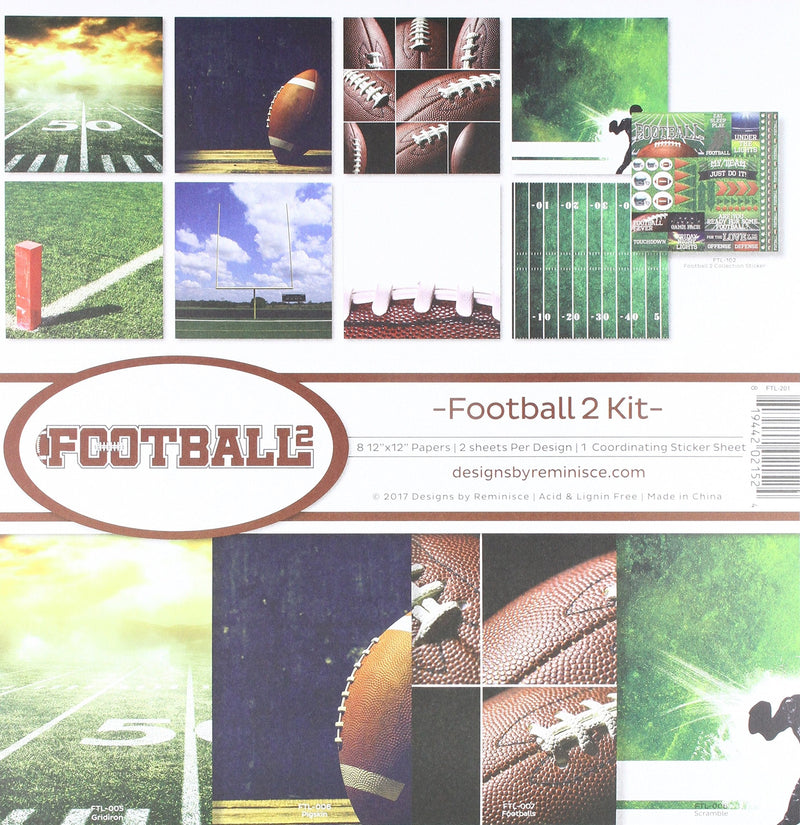 Reminisce FTL-201 Football 2 Collection Scrapbook Kit - NewNest Australia