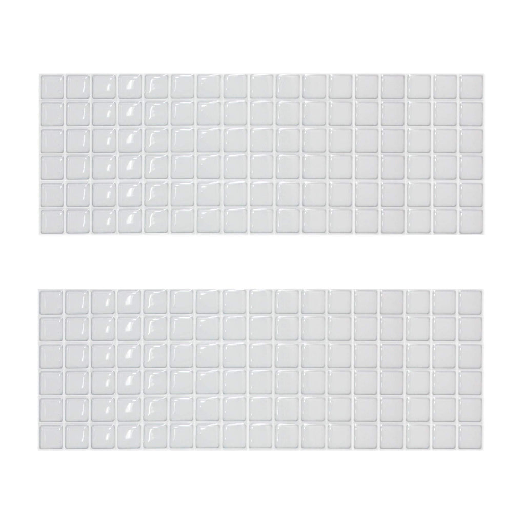 Beaustile Mosaic 3D Wall Sticker Home Decor S White Fire Retardant Backsplash Wallpaper Bathroom Kitchen DIY Design - NewNest Australia