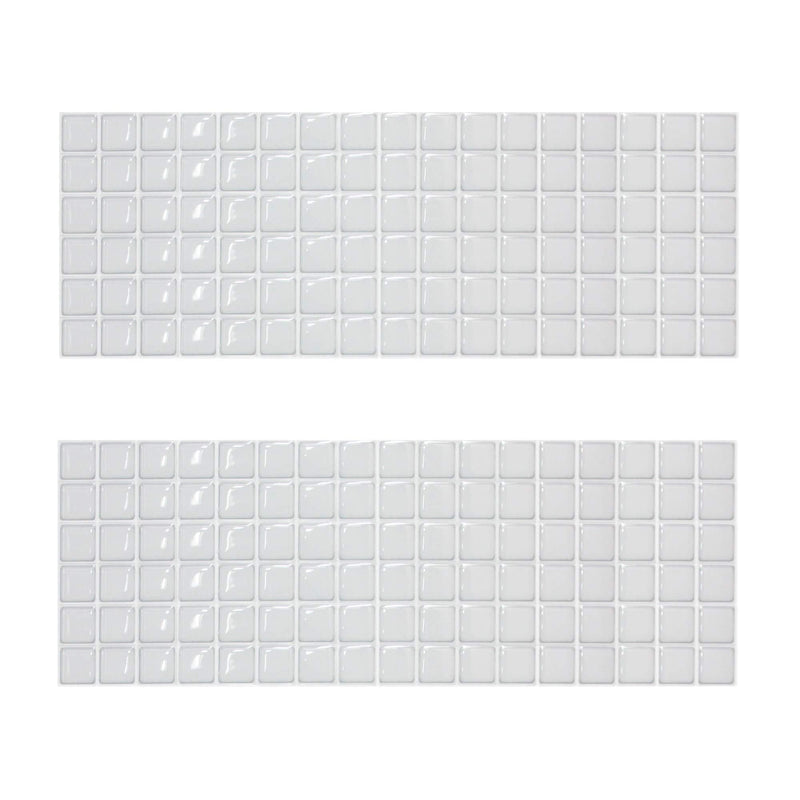 Beaustile Mosaic 3D Wall Sticker Home Decor S White Fire Retardant Backsplash Wallpaper Bathroom Kitchen DIY Design - NewNest Australia
