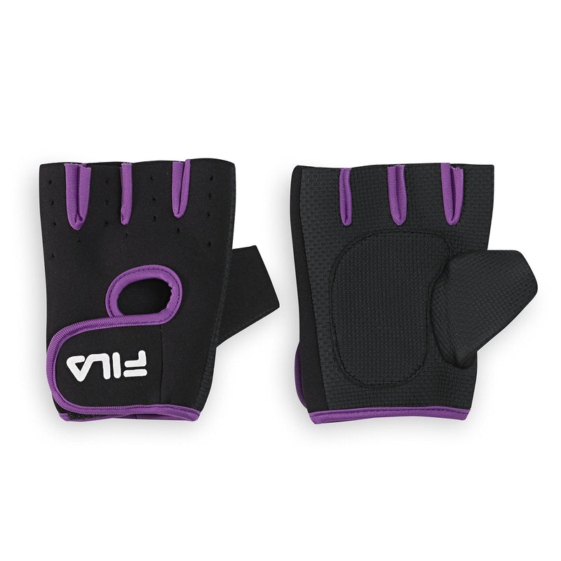 FILA Accessories Women's Fitness Gloves Medium/Large Black/Purple - NewNest Australia