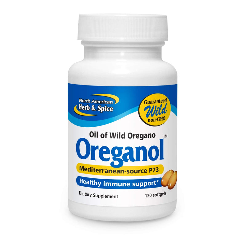 North American Herb & Spice Oreganol P73 - 120 Softgels - Immune System Support - Unprocessed, Vegan Friendly Wild Oregano - Mediterranean Source - Non-GMO - 120 Servings - NewNest Australia