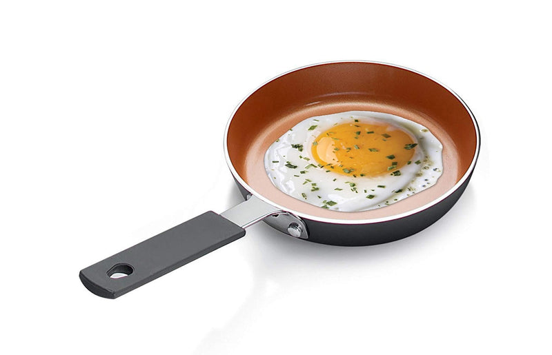 Gotham Steel Mini Egg and Omelet Pan with Ultra Nonstick Titanium & Ceramic Coating - 5.5", Dishwasher Safe, Stay Cool Handle 5.5" - NewNest Australia