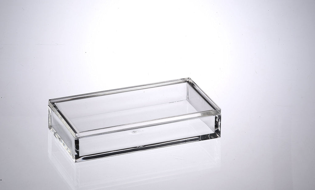 NewNest Australia - Acrylic Lucite 8MM Thick Tray 9.25" x 5" Rectangle Guest Towel Holder 