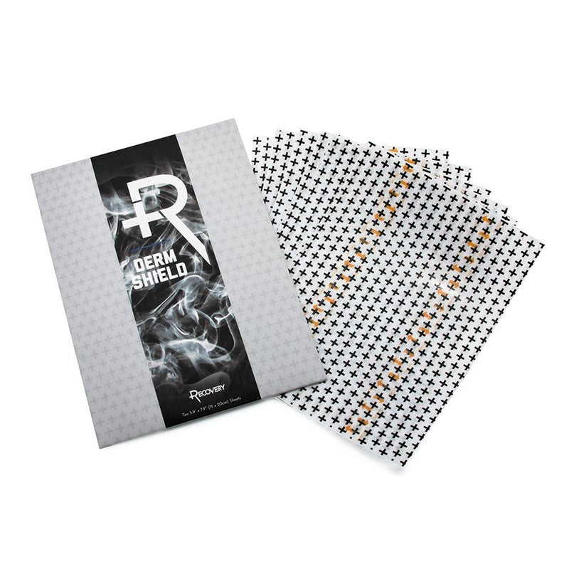 Recovery Derm Shield Tattoo Aftercare Bandage - Transparent, Waterproof Adhesive Bandages - 5.9 x 7.9 Inches, 10 Pack 5.9 x 7.9 Inch -10 Pack - NewNest Australia