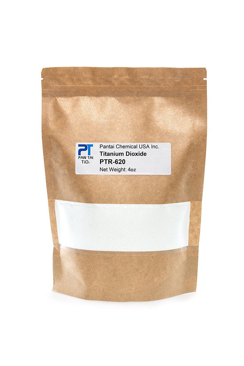 PTR-620 Titanium Dioxide TiO2 | Soap Making, Crafts, Paints and Pigment Colorant | Resealable Pouch 16oz 8oz 4oz (0.25lb/4oz) 0.25lb/4oz - NewNest Australia