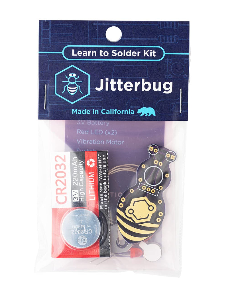 Learn to Solder Kits Jitterbug Soldering Kit | DIY Electronics Projects For Beginners | Adults & Kids STEM Practice Science Project | Electronic Vibration Motor Circuit Boards With Battery Individual Pack - NewNest Australia