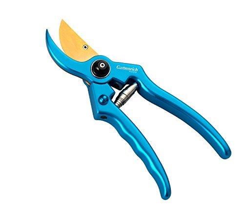 Profession Aluminum Garden Pruning Shears – Perfect Bypass Tree Trimmer, Garden Shears, Hand Pruner with Safety Lock System (Blue) Blue - NewNest Australia