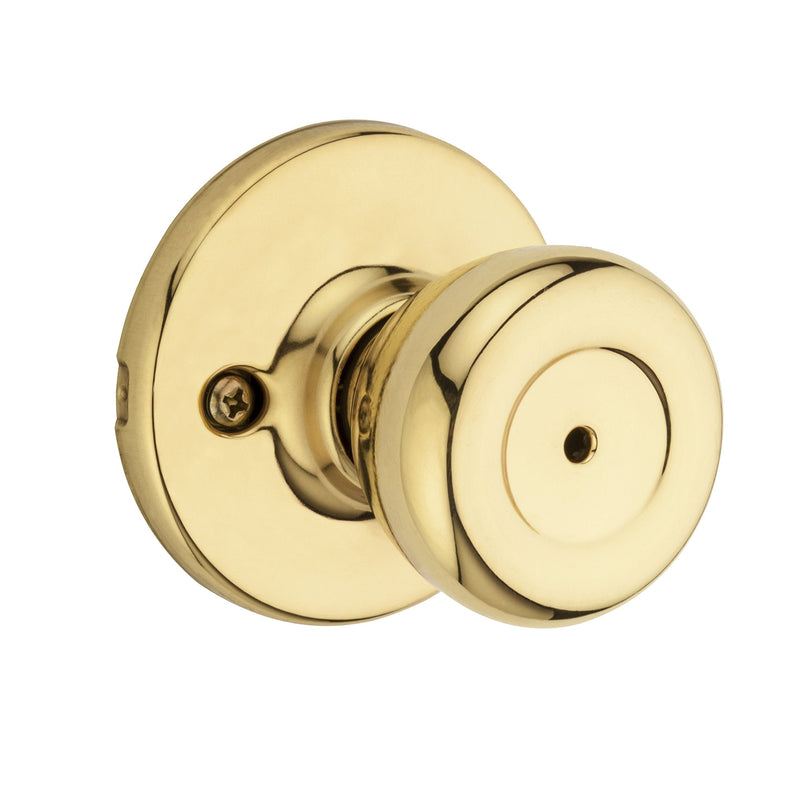 Kwikset 93001-923 Tylo Privacy Bed/Bath Knob In Polished Brass - NewNest Australia