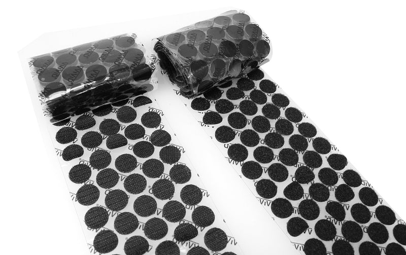 Hook 'N Loop 3/4 Inches Industrial Strength Black Adhesive 250 Dot Roll Pack - NewNest Australia