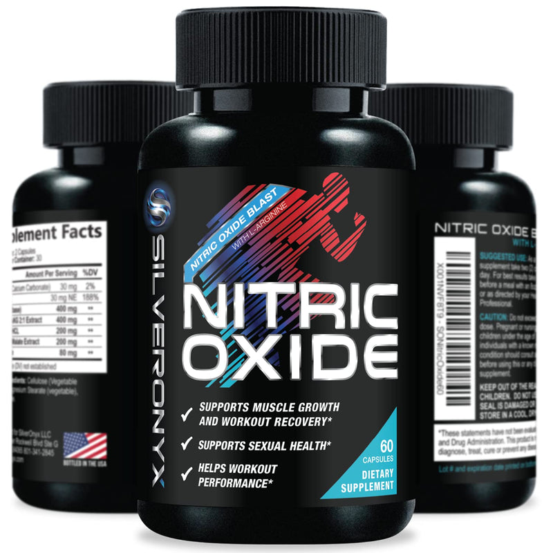 Extra Strength Nitric Oxide Supplement L Arginine 3X Strength - Citrulline Malate, AAKG, Beta Alanine - Premium Muscle Supporting Nitric Booster for Strength & Energy to Train Harder - 60 Capsules 60 Count (Pack of 1) - NewNest Australia