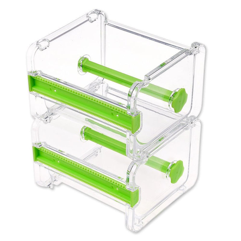 2pcs HomDSim Washi Tape Dispenser Cutter,Roll Tape Holder Organizer,Masking Tape Desktop Tape DIY Sticker Roll Tape Cutter Holder Storage,Washi Tape Box Green - NewNest Australia