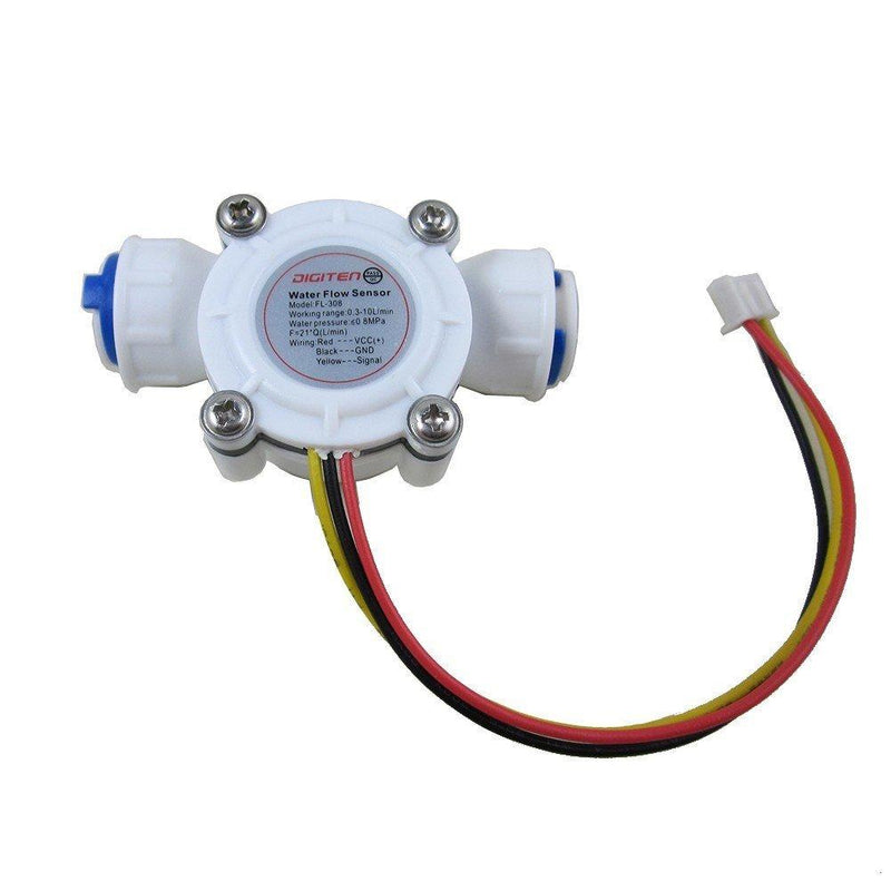 DIGITEN G3/8 Inch Quick Connect Water Flow Sensor Switch Flowmeter Counter 0.3-10L/min - NewNest Australia