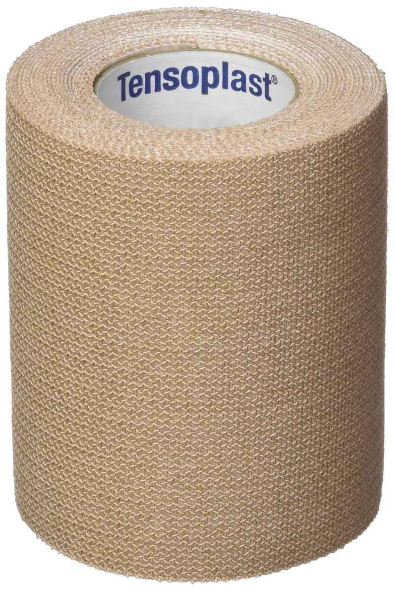 BSN Medical-20186 Tensoplast Elastic Athletic Tape, Provides Medium Support or Compression with High Adhesive Properties, Water Repellent and Air Permeable, Tan, 3" x 5 Yards, Roll - NewNest Australia