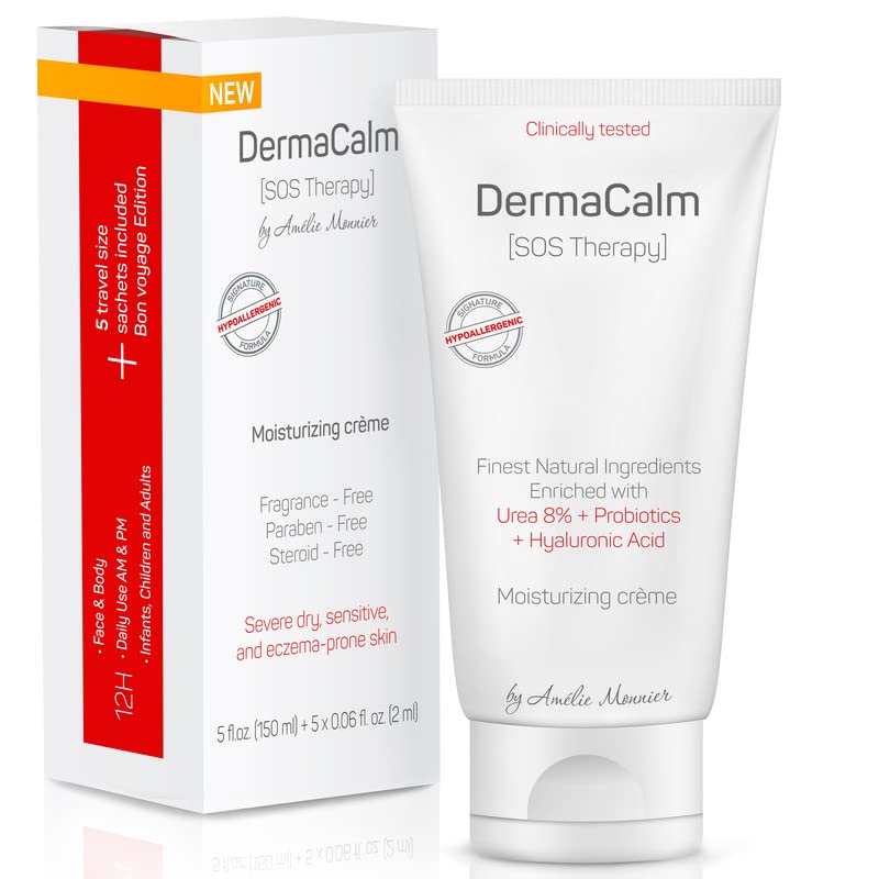 Clinically Tested Cream for Eczema, Dermatitis and Psoriasis Treatment - Urea 8%, Probiotics w/Best Natural Ingredients - Face & Body Lotion - Itchy, Severely Dry, Scaly Skin. Moisturizer - NewNest Australia