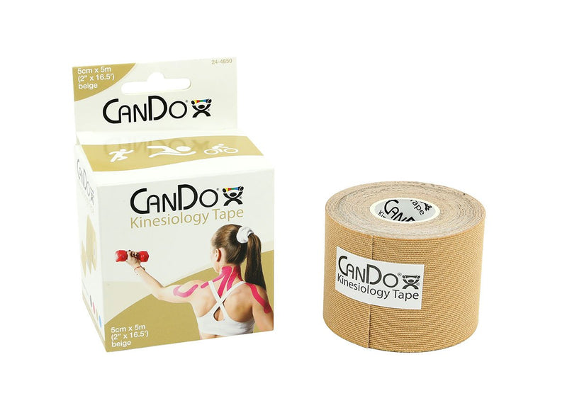 CanDo Kinesiology Tape, 2" x 16.5 ft, Beige, 1 Roll - NewNest Australia