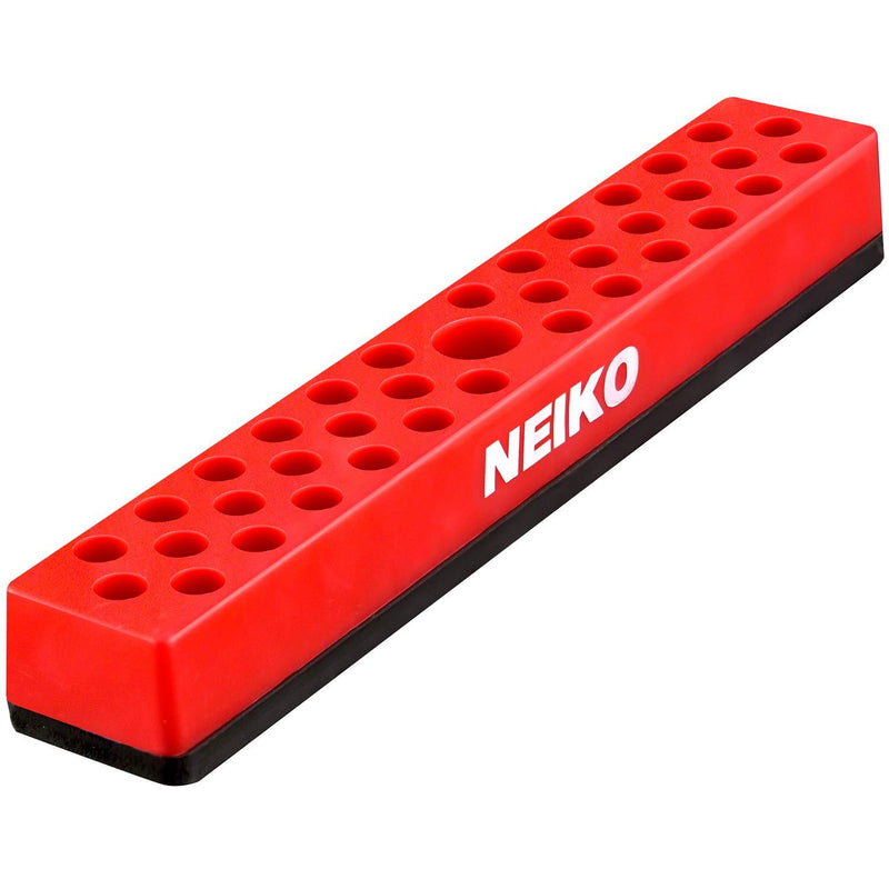 Neiko 02449A Hex Bit Holder Rack with Strong Magnetic Base, 37 Hole Organizer | 1/4-Inch Hex Bit and Drive Bit Adapter, Red Model - NewNest Australia