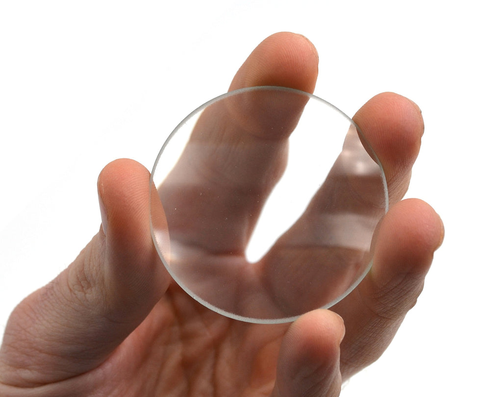 Round Double Convex High Optical Purity Glass Lens - 2" (50mm) Diameter - 250mm Focal Length - 4.5mm Thick Approx. - Eisco Labs - NewNest Australia