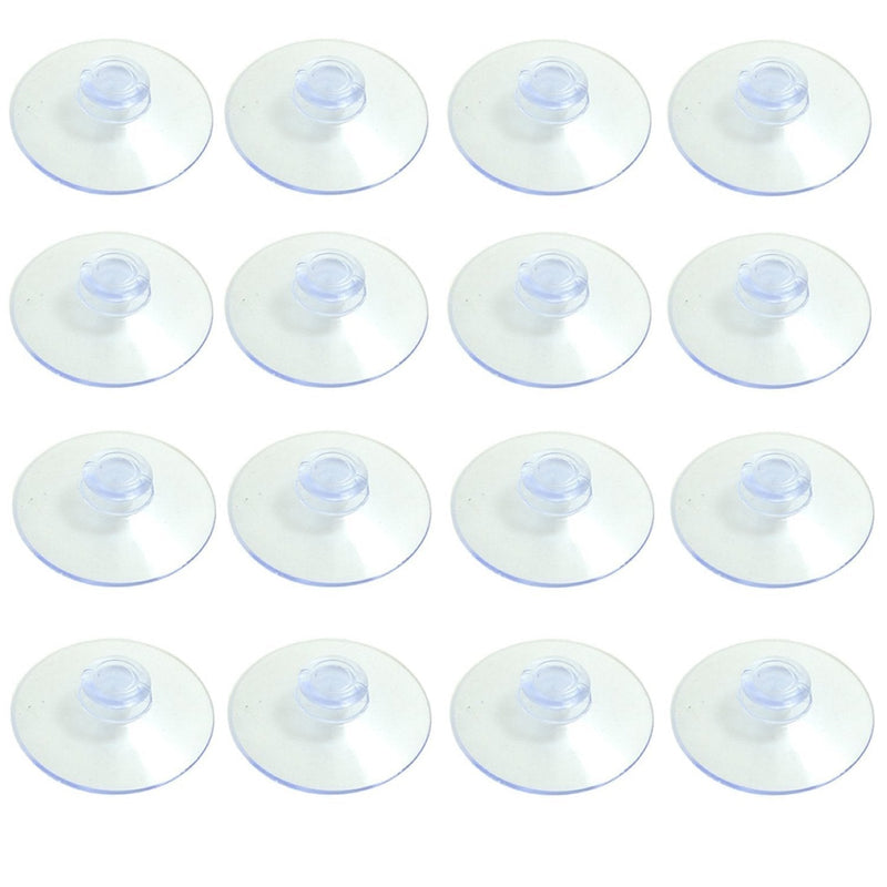 NewNest Australia - BronaGrand 20pcs Clear Plastic Suction Cup Sucker Pads Without Hooks 40 mm 