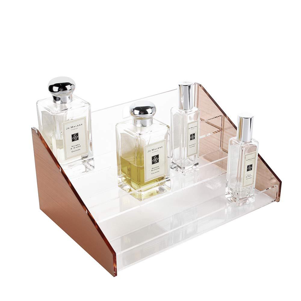 NewNest Australia - Moosy Life Rose Gold Desktop Acrylic 3 Layers Perfume Organizer, Display Stand 