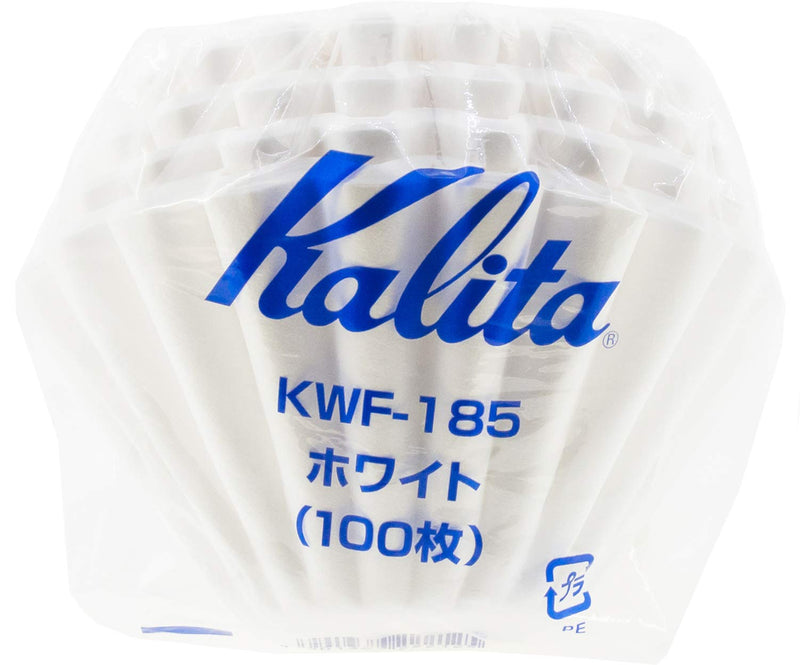 Kalita Wave Paper Coffee Filters I Larger Size 185 I 100 Count I Specially Pour Over Dripper I Made in Japan, Large, White - NewNest Australia
