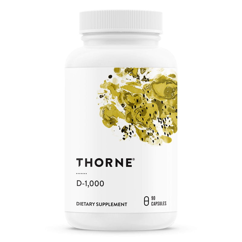 Thorne Research - Vitamin D-1000 - Vitamin D3 Supplement (1,000 IU) for Healthy Bones and Muscles - 90 Capsules - NewNest Australia