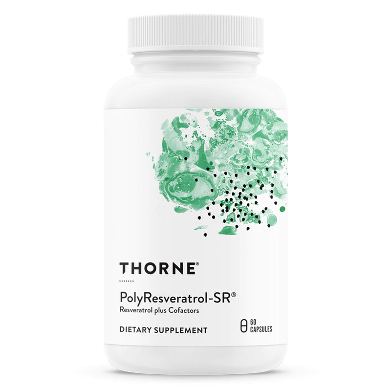 Thorne Research - PolyResveratrol-SR - Trans-Resveratrol Supplement for Healthy Aging - 60 Capsules - NewNest Australia