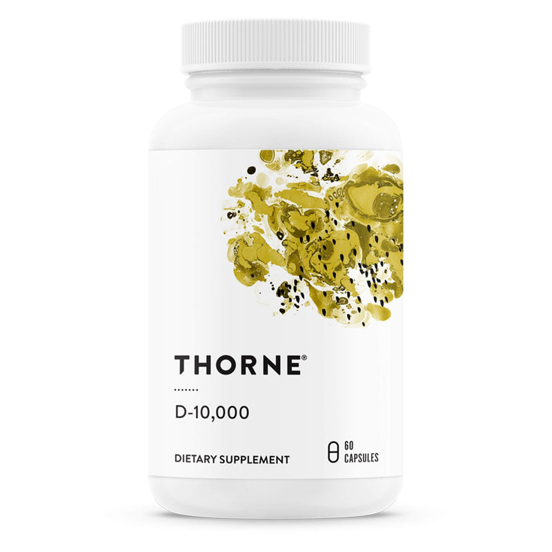 Thorne Research - Vitamin D-10,000 - Vitamin D3 Supplement (10,000 IU) for Healthy Bones and Muscles - 60 Capsules - NewNest Australia