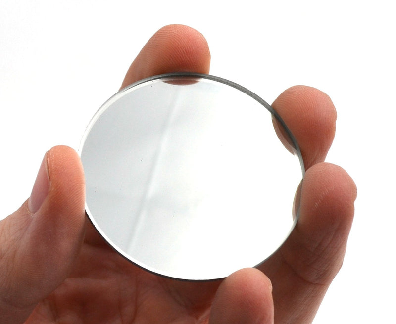 Convex Mirror, 2" Dia, 75mm Focal Length, 2mm Thick - Glass - Eisco Labs - NewNest Australia