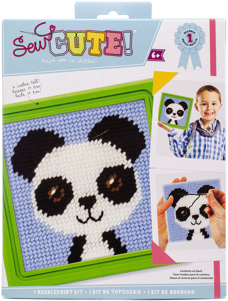 Colorbok Sew Cute Needlepoint Paul Panda, Blue - NewNest Australia