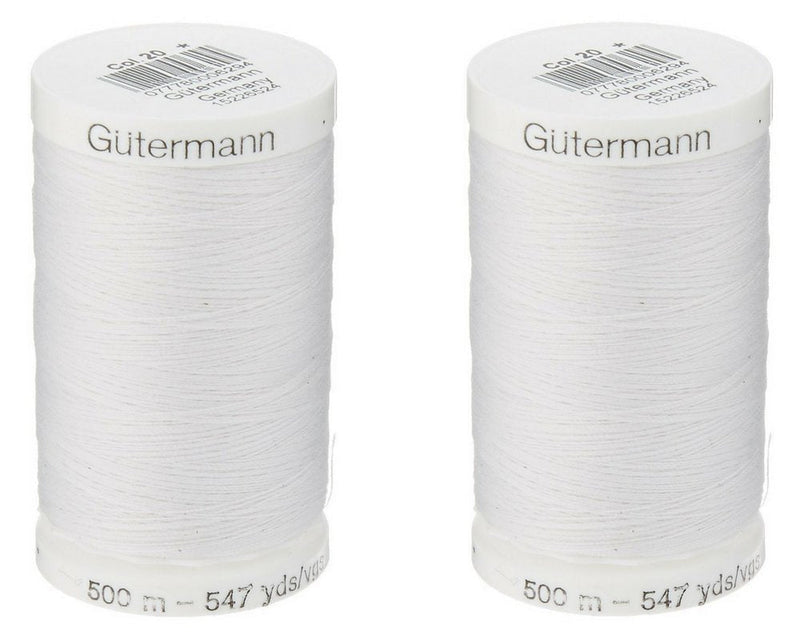 Gutermann 24333 Sew-All Thread 547 Yards-Nu White (2-Pack, White) 2-Pack - NewNest Australia