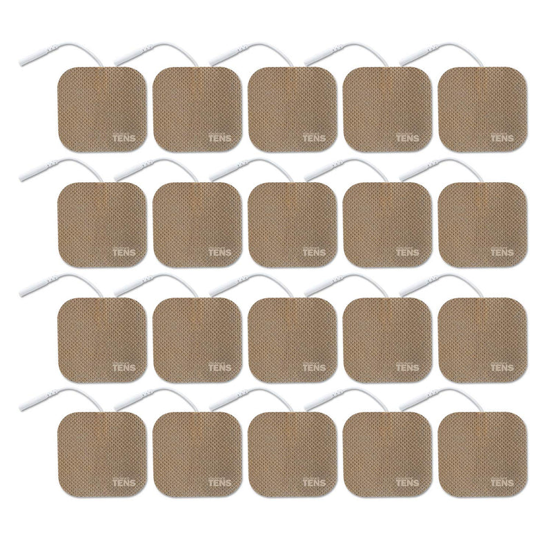 TENS Wired Electrodes Compatible with TENS 7000, Premium Replacement Pads for TENS Units, Discount TENS Brand (2in x 2in, 20 Pack) - NewNest Australia