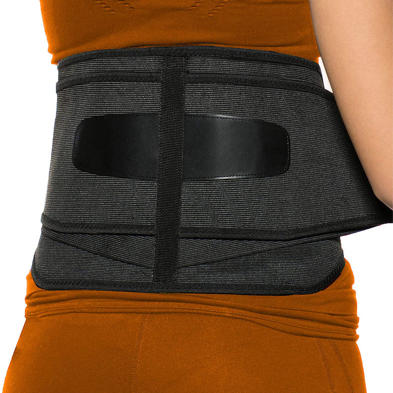 MODVEL Back Brace - Immediate Relief from Back Pain, Herniated Disc, Sciatica, Scoliosis | FSA or HSA eligible | Breathable Waist Lumbar Lower Back Support Belt with Removable Pad. Black Small/Medium/Large - NewNest Australia
