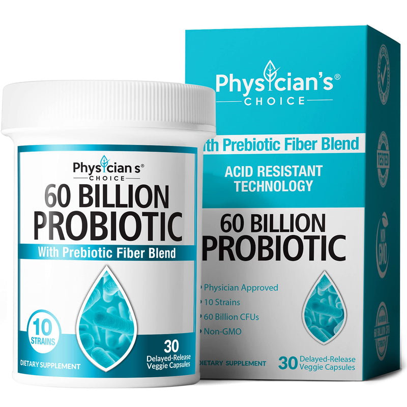 Probiotics 60 Billion CFU - Probiotics for Women, Probiotics for Men and Adults, Natural, Shelf Stable Probiotic Supplement with Organic Prebiotic, Acidophilus Probiotic 1 Month Supply Probiotic - NewNest Australia