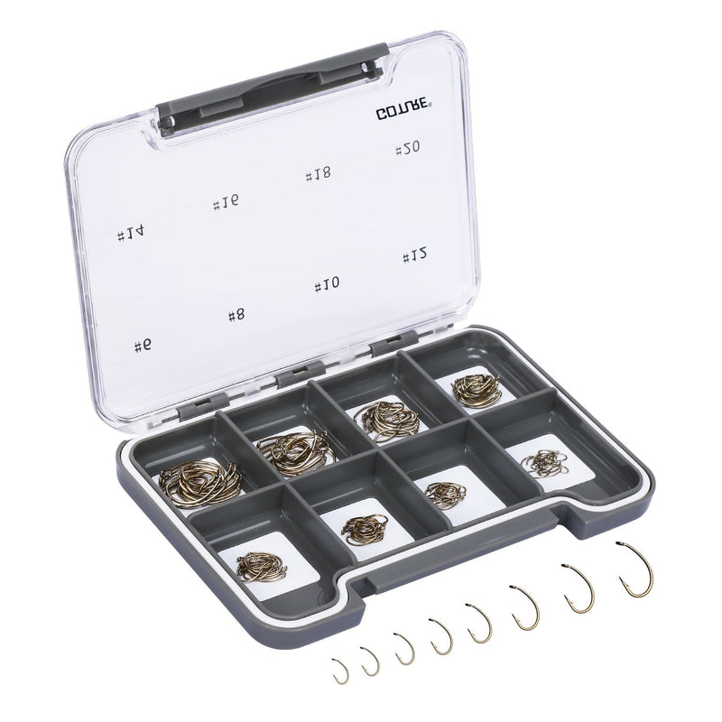 Goture 120PCS Fly Barb Fishing Hooks with Magnetic Components Box – High Carbon Steel Fly Tying Fishing Hooks Kit … Nymph Hooks with Magnetic Box - NewNest Australia