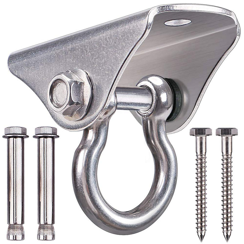SELEWARE Stainless Steel Swing Hanger with Bolts for Indoor Outdoor Swing Set, Wall Ceiling Mount Anchor for Suspension Trainers, Load up to 1000 lbs - NewNest Australia